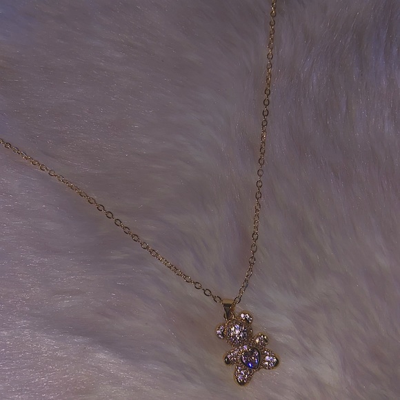 Teddy Bear 🧸Gold Necklace - Picture 1 of 4